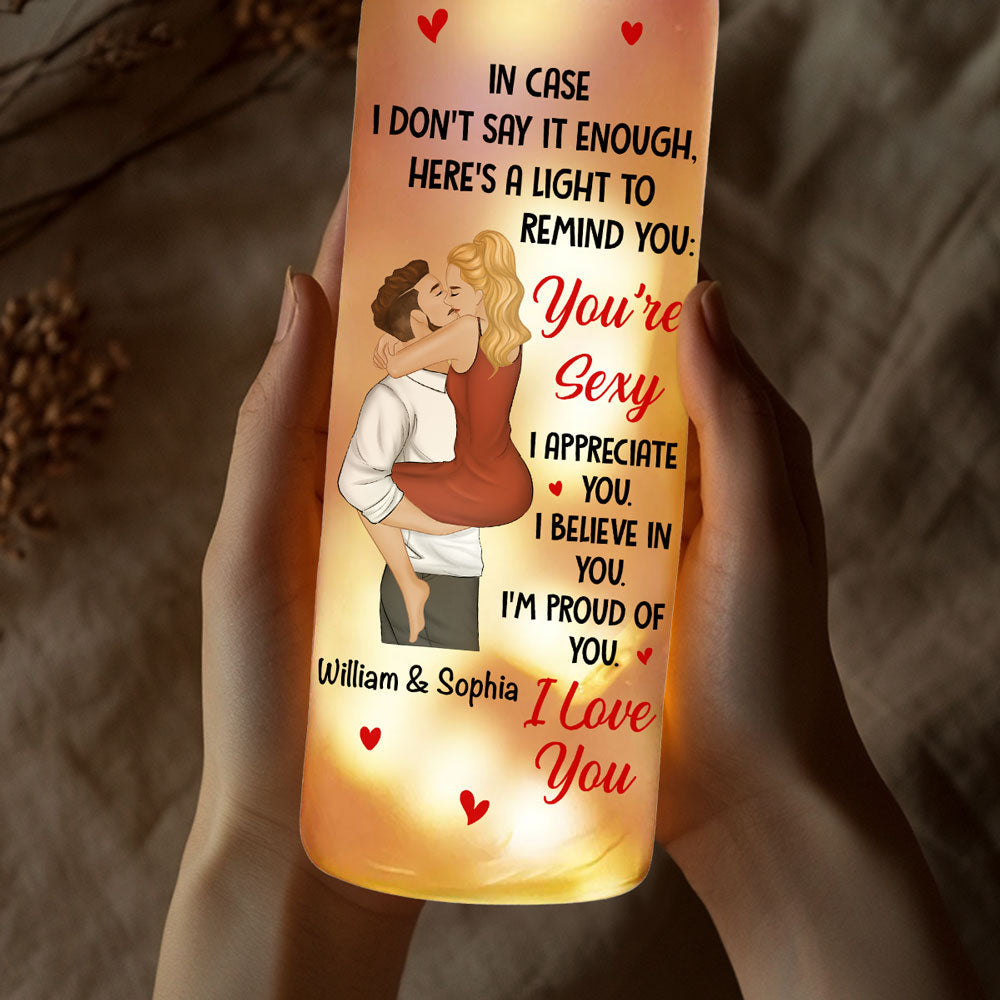 All the Reasons I Love You - Personalized Bottle Lamp
