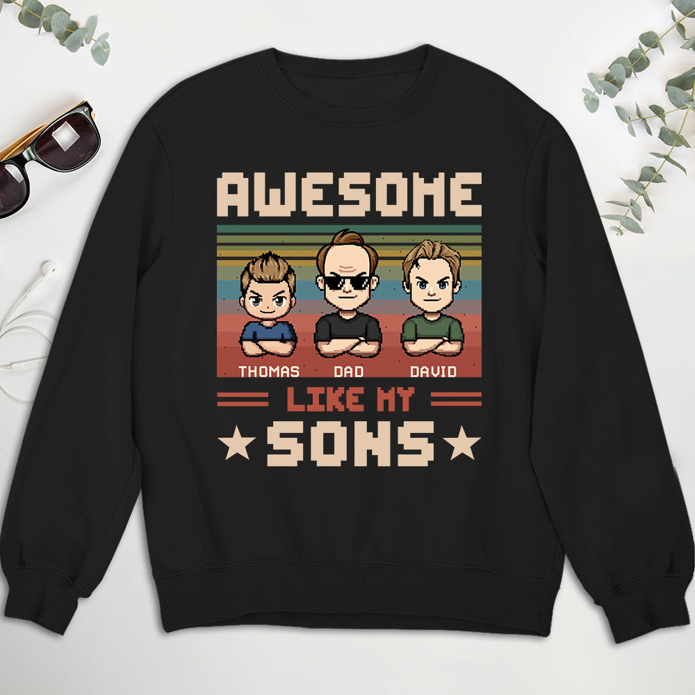 Custom Father's Day, Special Gift for Dad & Grandpa • Awesome Dad And Awesome Daughter - Personalized Shirt