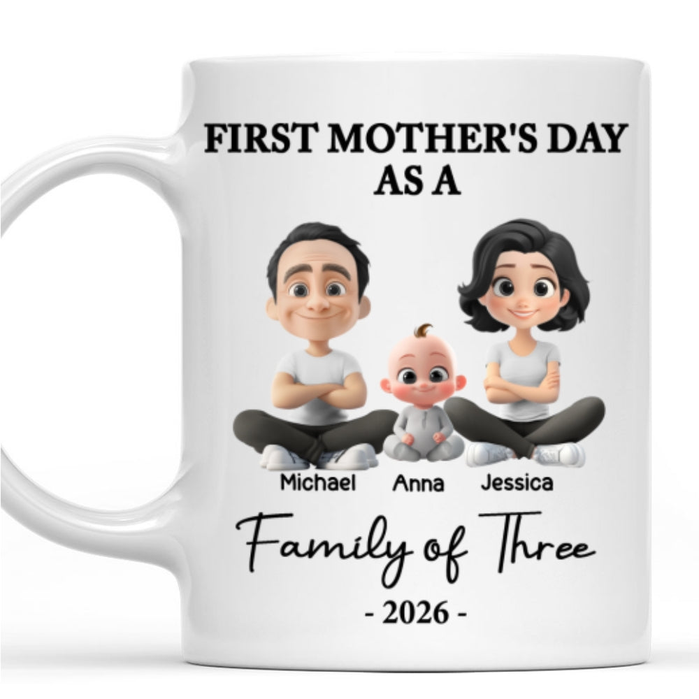 Custom First Mother's Day, Christmas Gift for New Mom • First Mother Day 2 - Personalized Coffee Mug