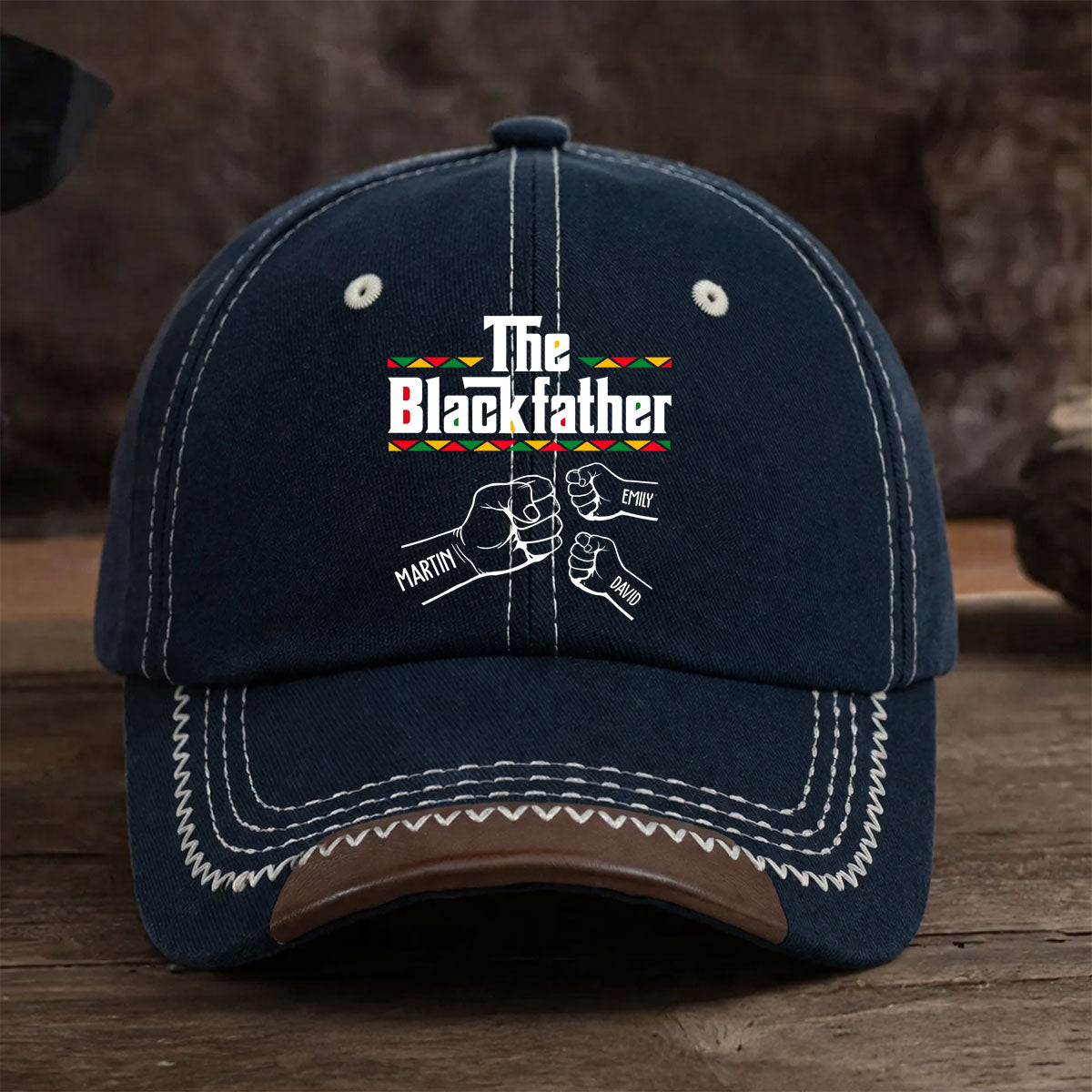 The Blackfather - Personalized Vintage Soft Baseball Cap