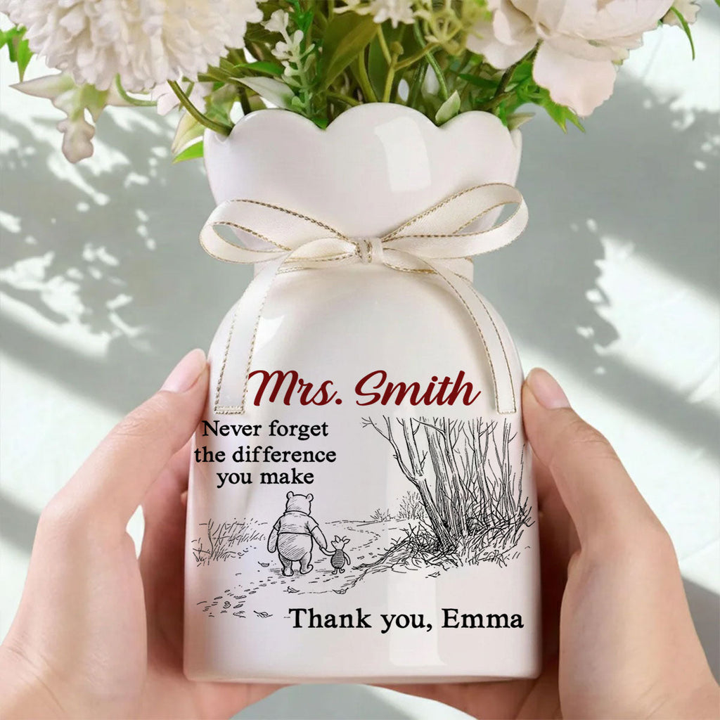 Every Dream Started With You - Personalized Ribbon Tie Flower Vase