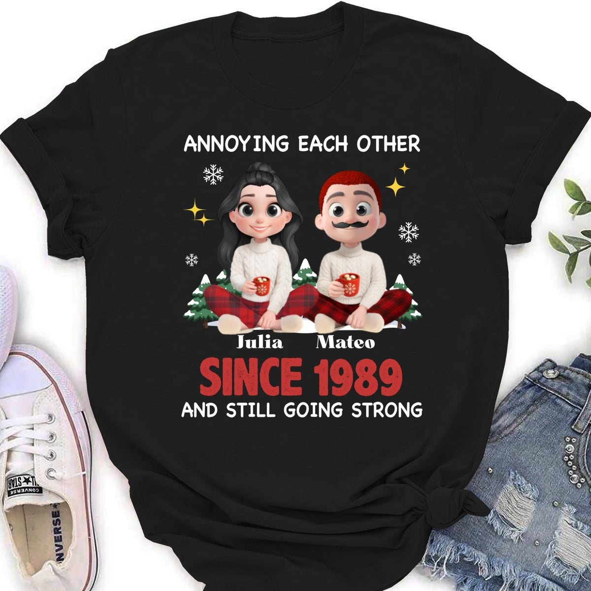 Custom Christmas & Birthday Keepsake Gift • All I Want For Christmas - Personalized Shirt