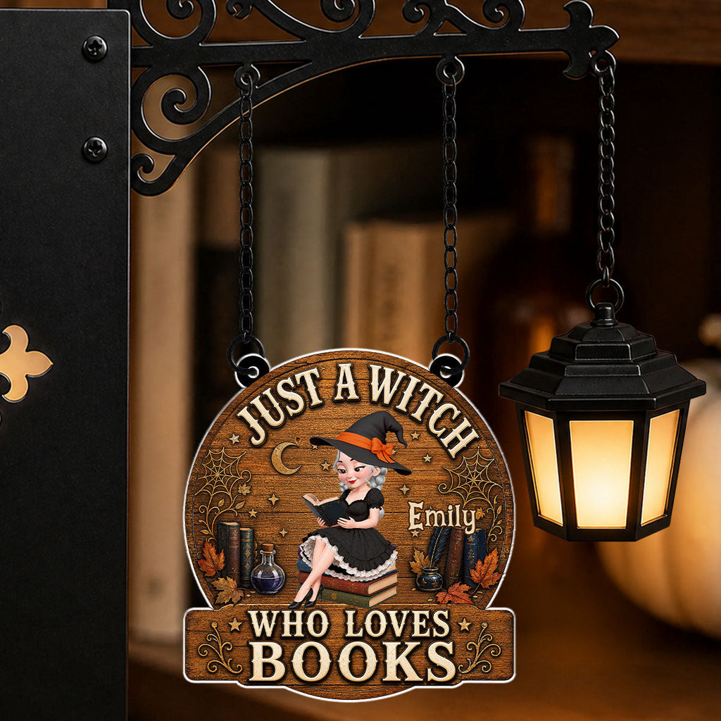 Lost In Books And Magic - Personalized Bookshelf Lantern Light Sign