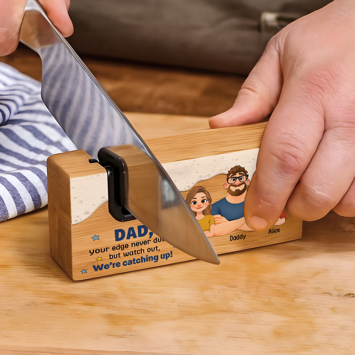 Watch Out Im Catching Up - Personalized Opener Sharpener Stowel