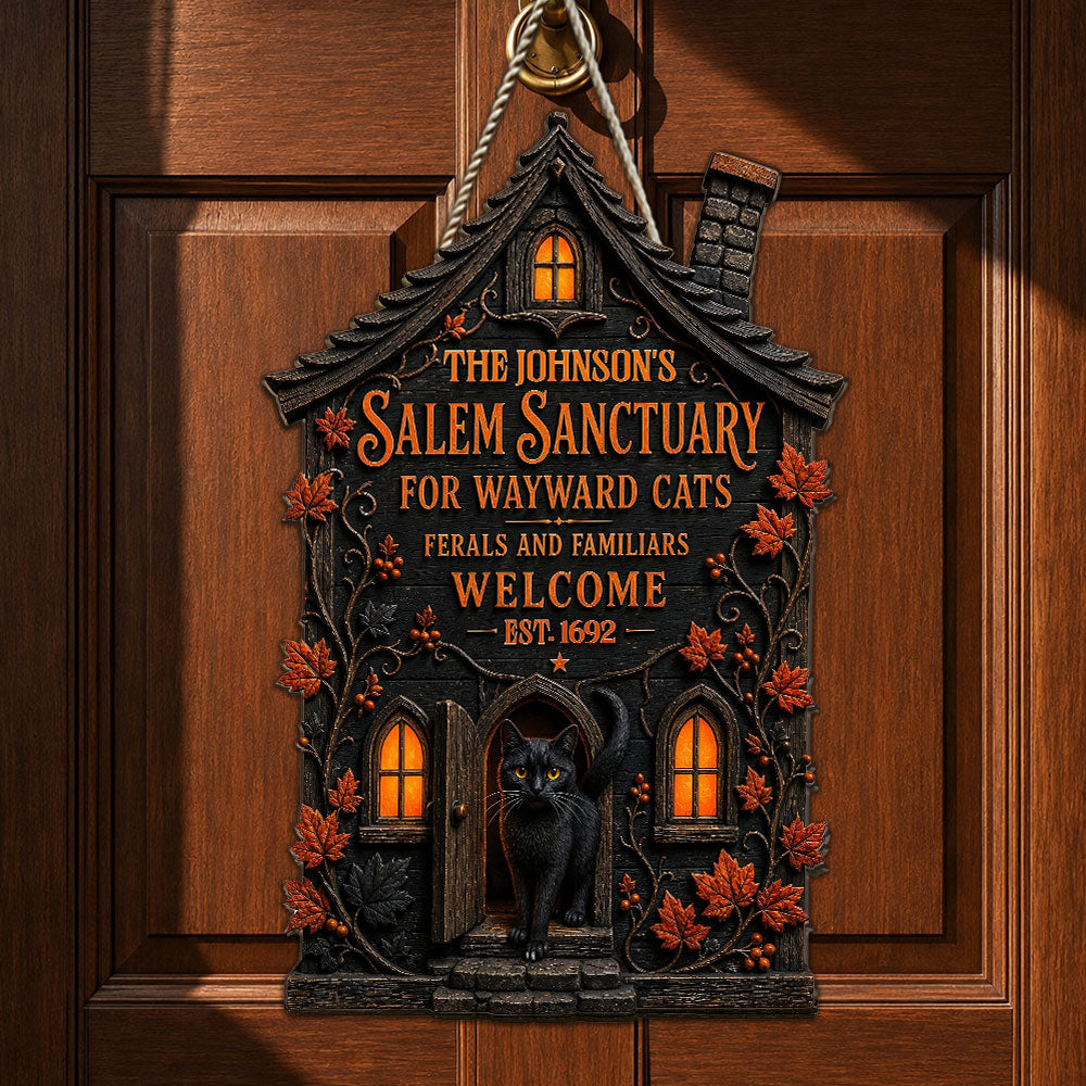 Ferals And Familiars - Personalized Wood Sign