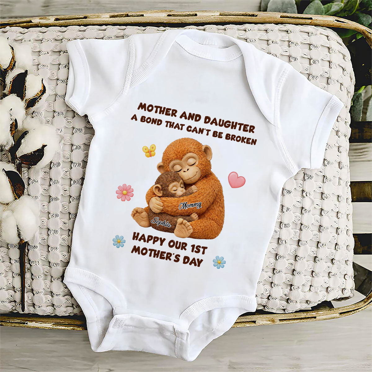The Unbreakable Bond - Personalized Baby Onesie
