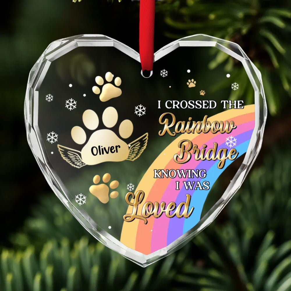 Custom Keepsake Christmas Ornament •  I Was Loved - Personalized Glass Ornament