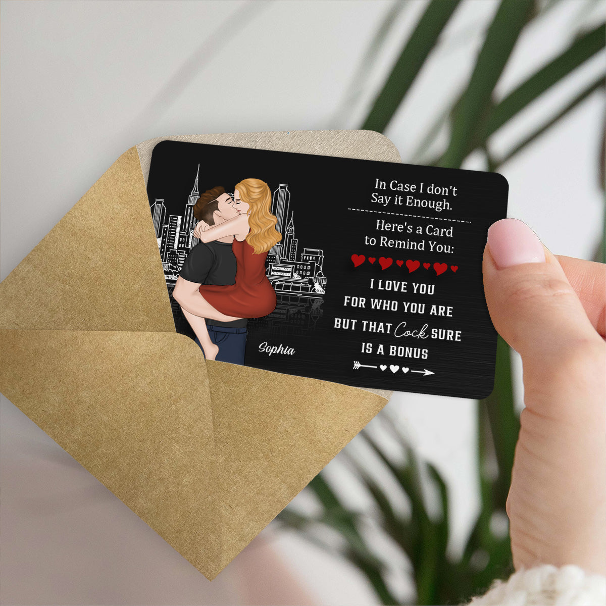 Anniversary Reminder Card - Personalized Wallet Card