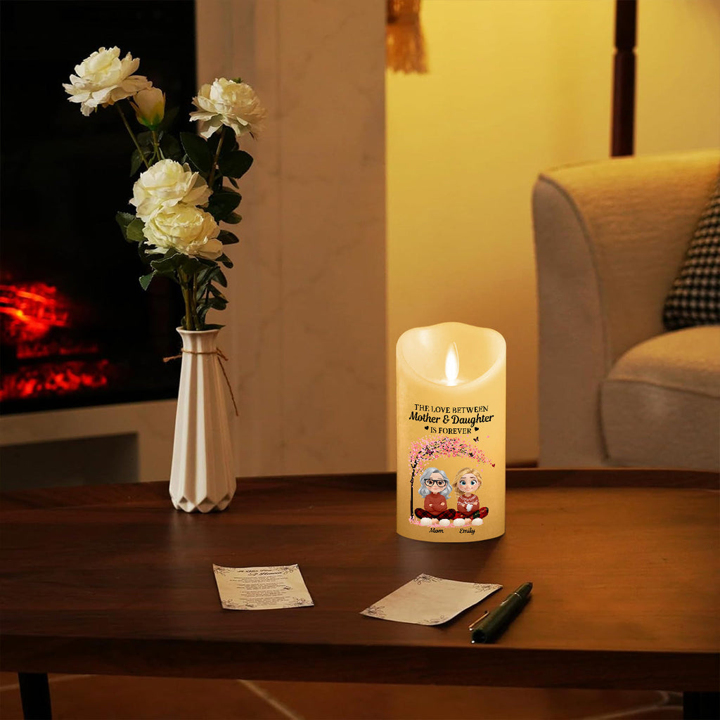 Love Between Us Lasts Forever - Personalized LED Candle