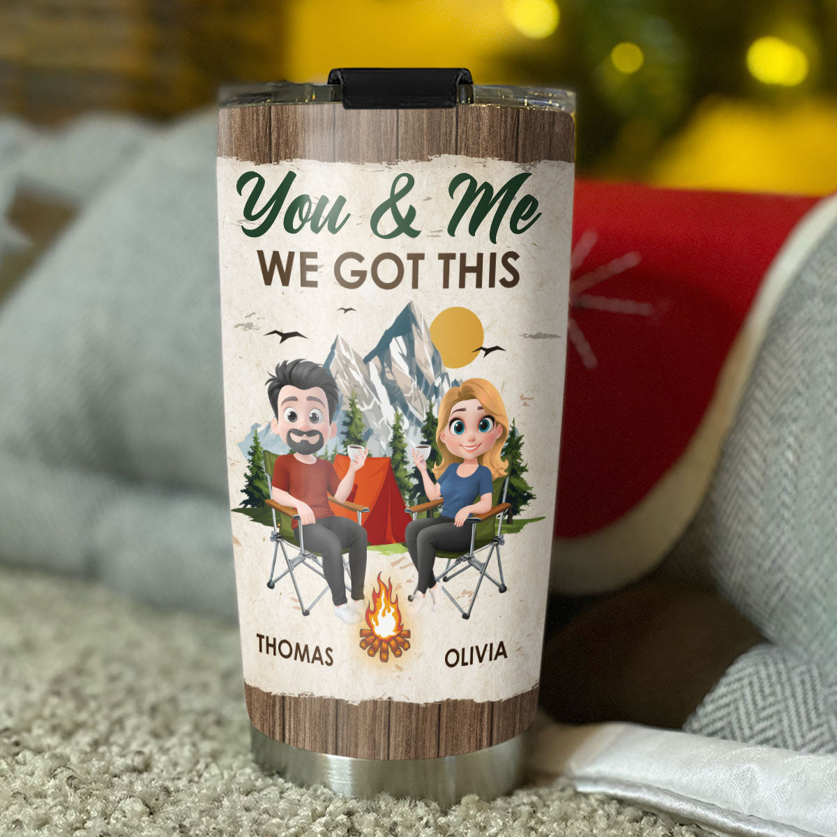 Custom Christmas Anniversary Gifts For Husband • My Partner - Personalized Tumbler