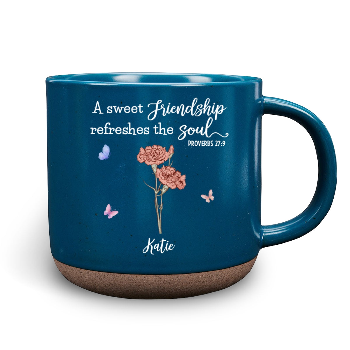 Custom Best Friend, Christmas & Birthday Friendship Keepsake Gift • Friendship Refreshes The Soul - Personalized Pottery Mug