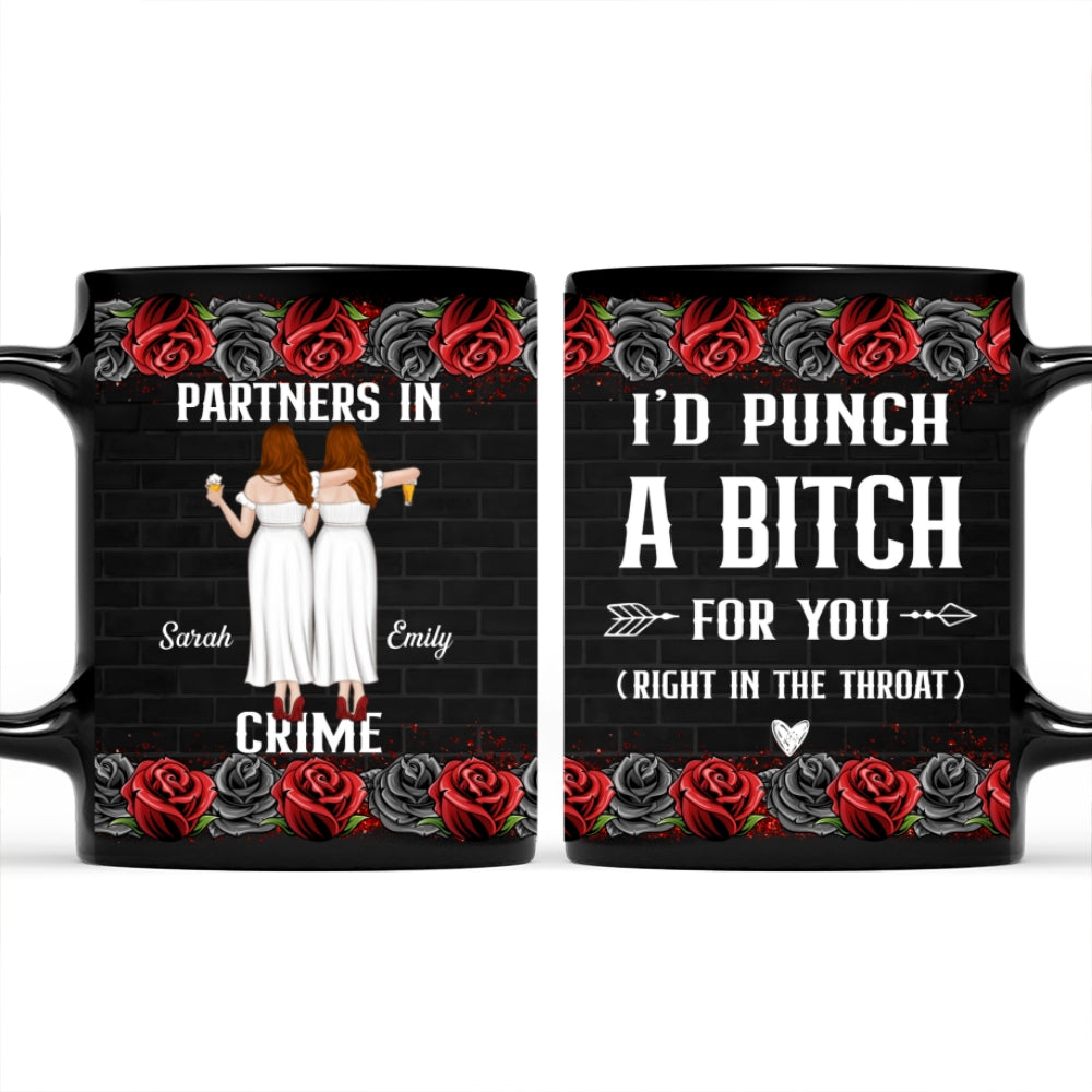 Custom Best Friend, Christmas & Birthday Friendship Keepsake Gift • Partner In Crime - Personalized Coffee Mug