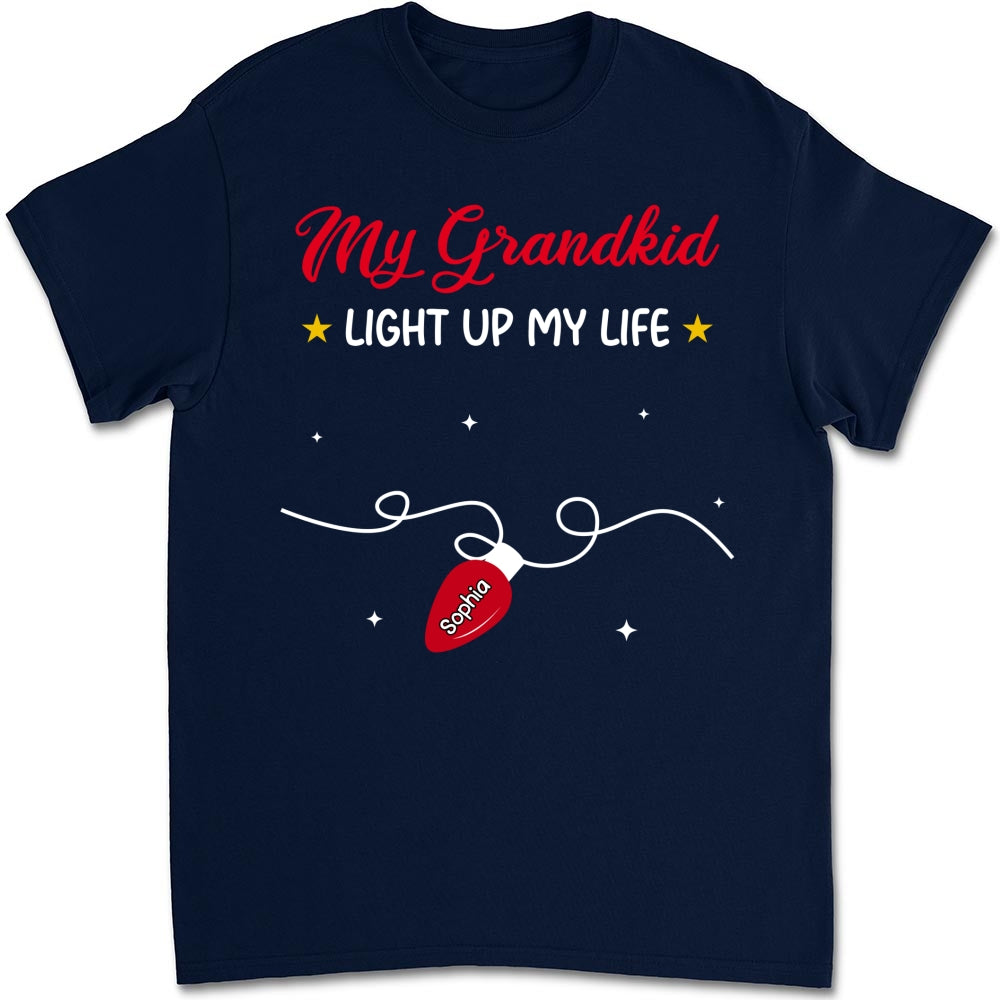 Custom Christmas & Birthday Gift for Grandma • The Light Of Grandma Life - Personalized Shirt