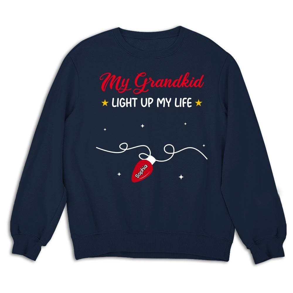 Custom Christmas & Birthday Gift for Grandma • The Light Of Grandma Life - Personalized Shirt