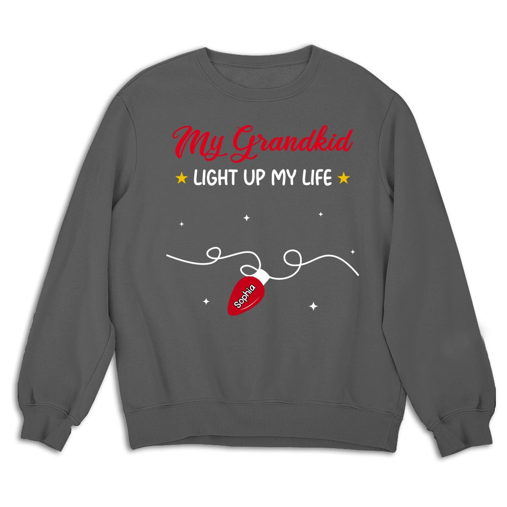 Custom Christmas & Birthday Gift for Grandma • The Light Of Grandma Life - Personalized Shirt