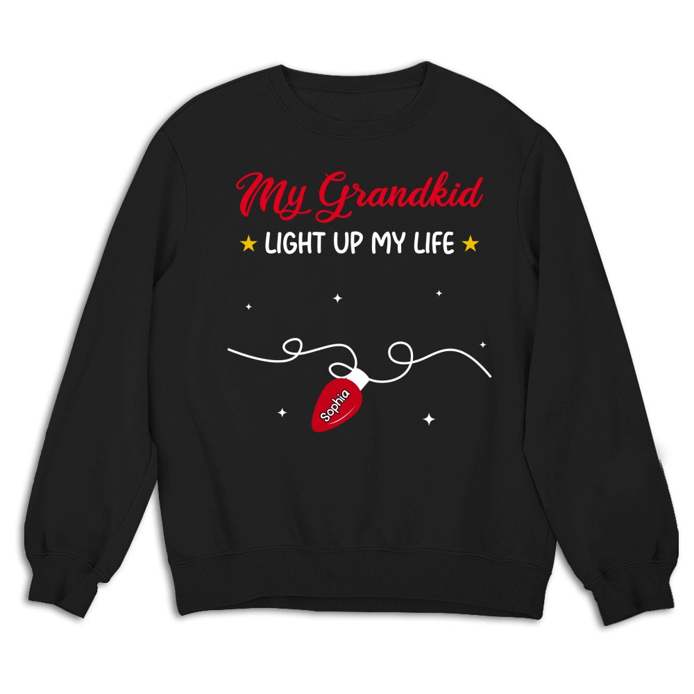 Custom Christmas & Birthday Gift for Grandma • The Light Of Grandma Life - Personalized Shirt