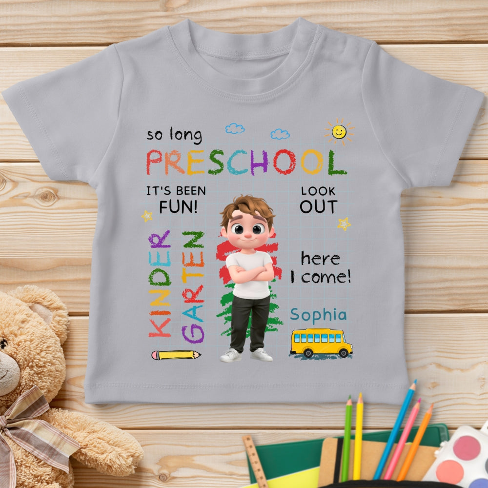 Custom Christmas Birthday Gifts For Children • Preschool Was Fun - Personalized Youth T-shirt
