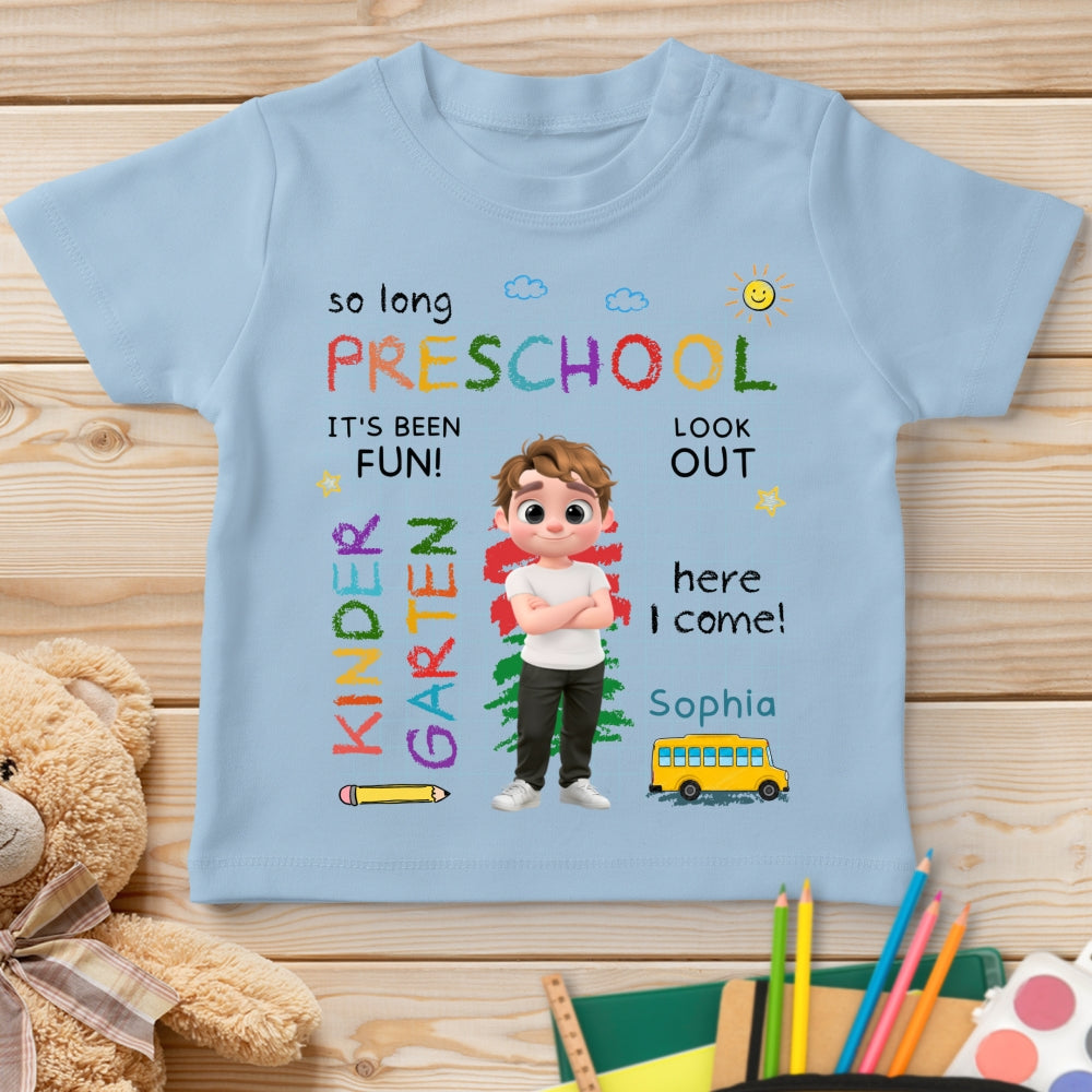 Custom Christmas Birthday Gifts For Children • Preschool Was Fun - Personalized Youth T-shirt