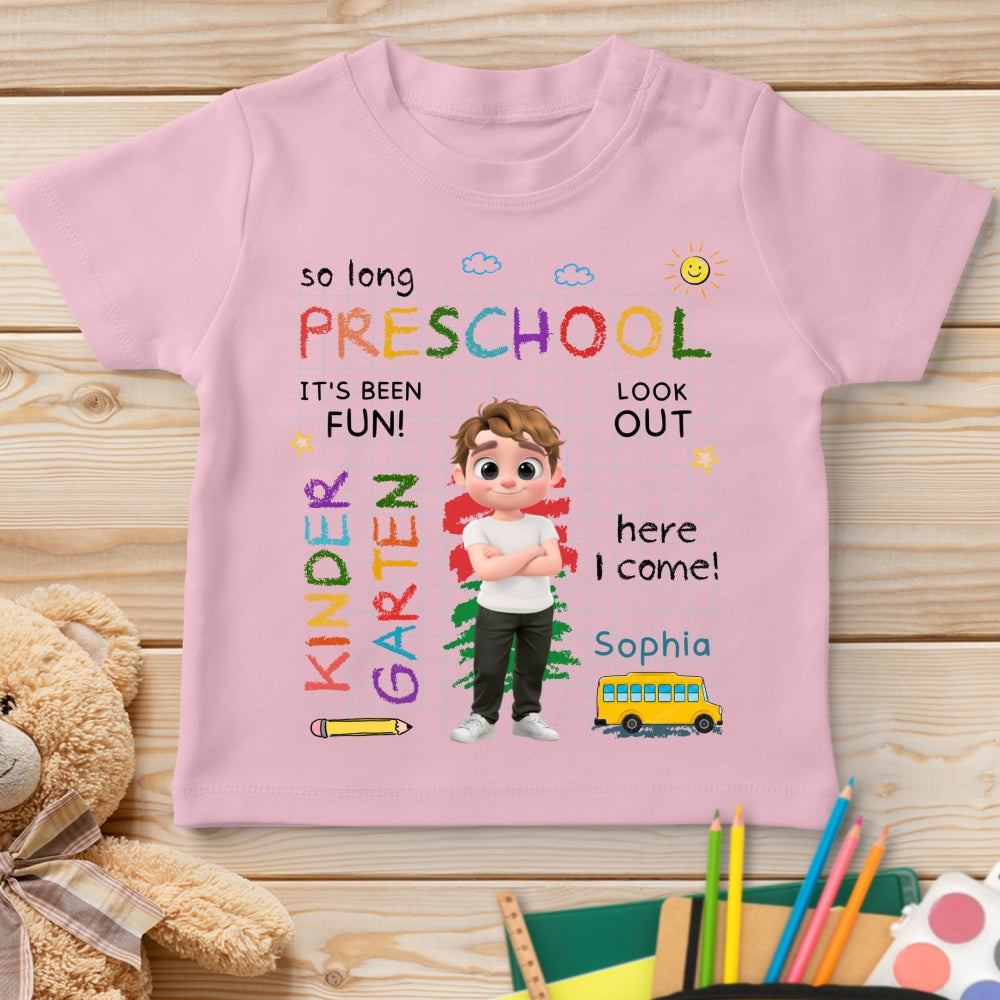 Custom Christmas Birthday Gifts For Children • Preschool Was Fun - Personalized Youth T-shirt