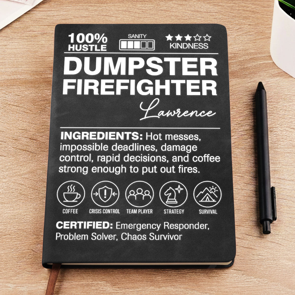 Funny Definition - Personalized Leather Journal