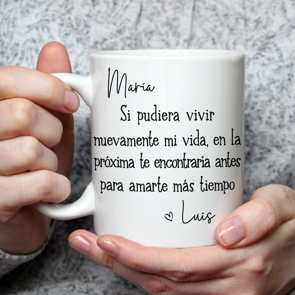 Custom Anniversary Keepsake Gifts For Couple • Te amaré siempre – Taza de café personalizada