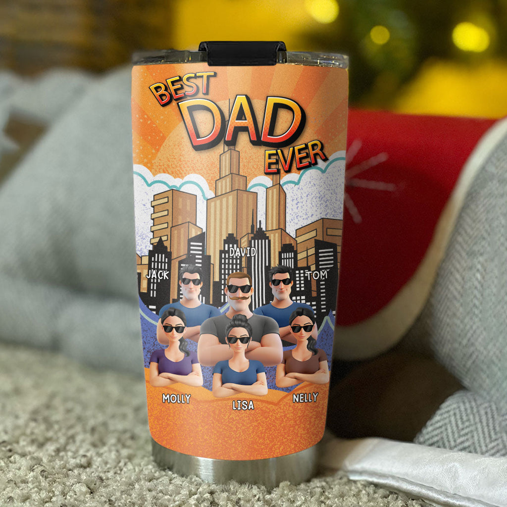 Custom Father's Day Birthday Gifts For Dad • Super Daddy - Personalized Tumbler