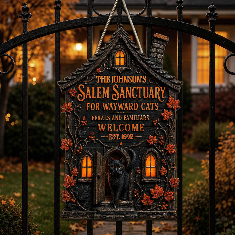 Ferals And Familiars - Personalized Wood Sign