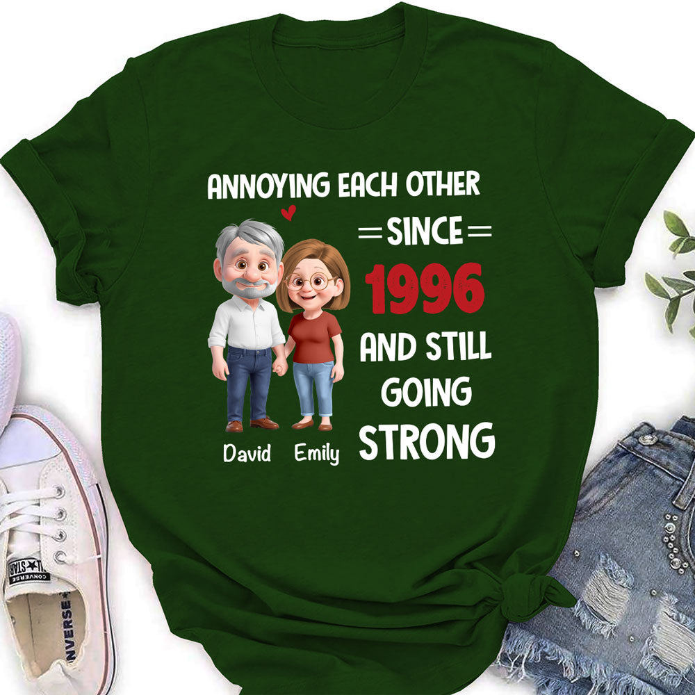 Custom Christmas Anniversary Keepsake Gifts For Husband • Still Bugging Each Other - Personalized Shirt