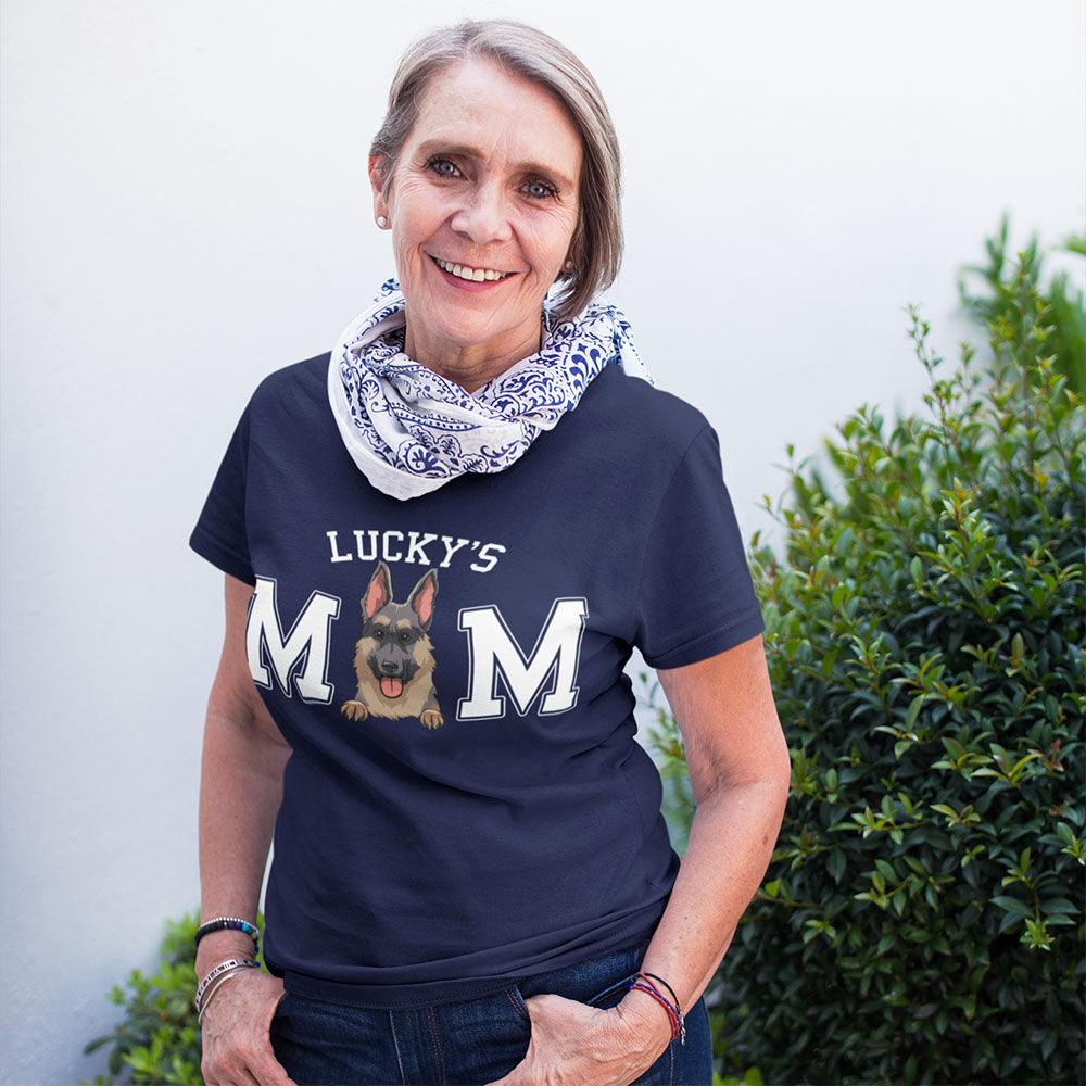 Custom Photo Christmas & Birthday Keepsake Gift • Dog Dad/Mom Basic - Personalized Unisex T-shirt