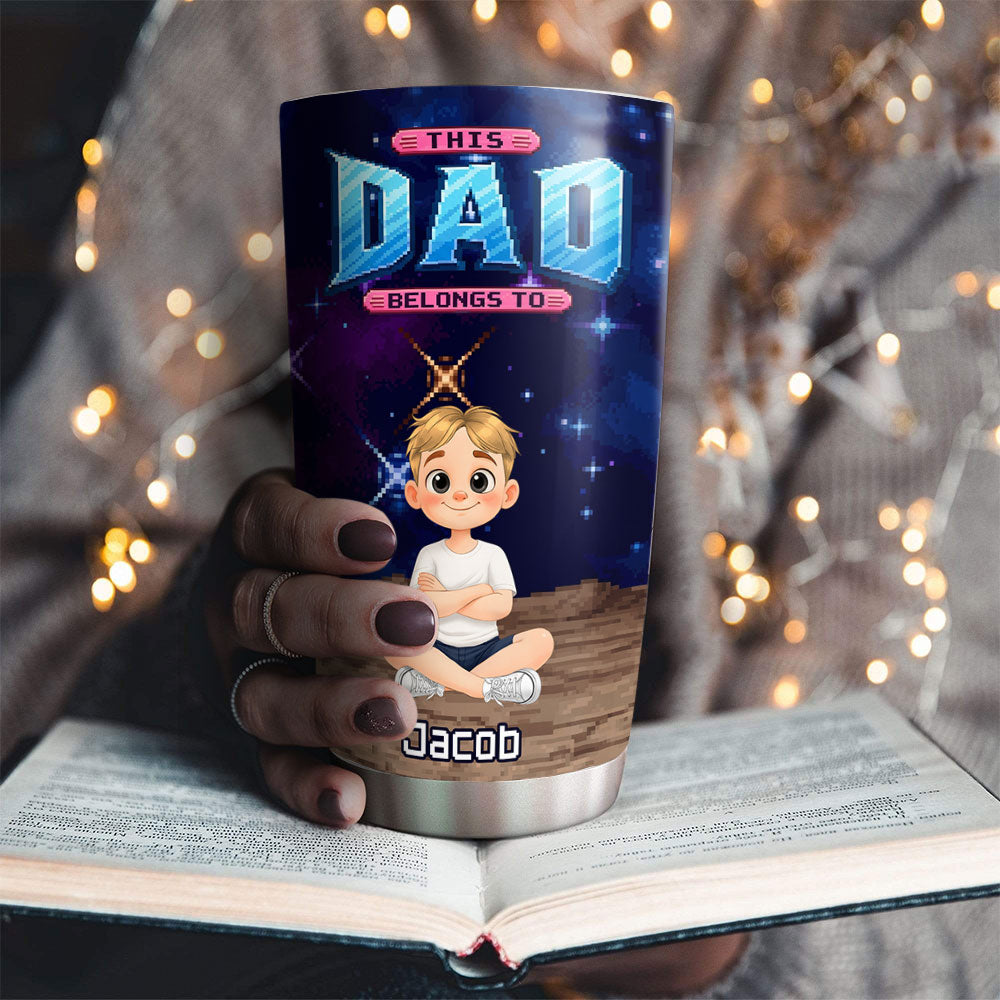 Custom Father's Day Birthday Gifts For Dad • Daddy And Spoild Kids - Personalized Tumbler