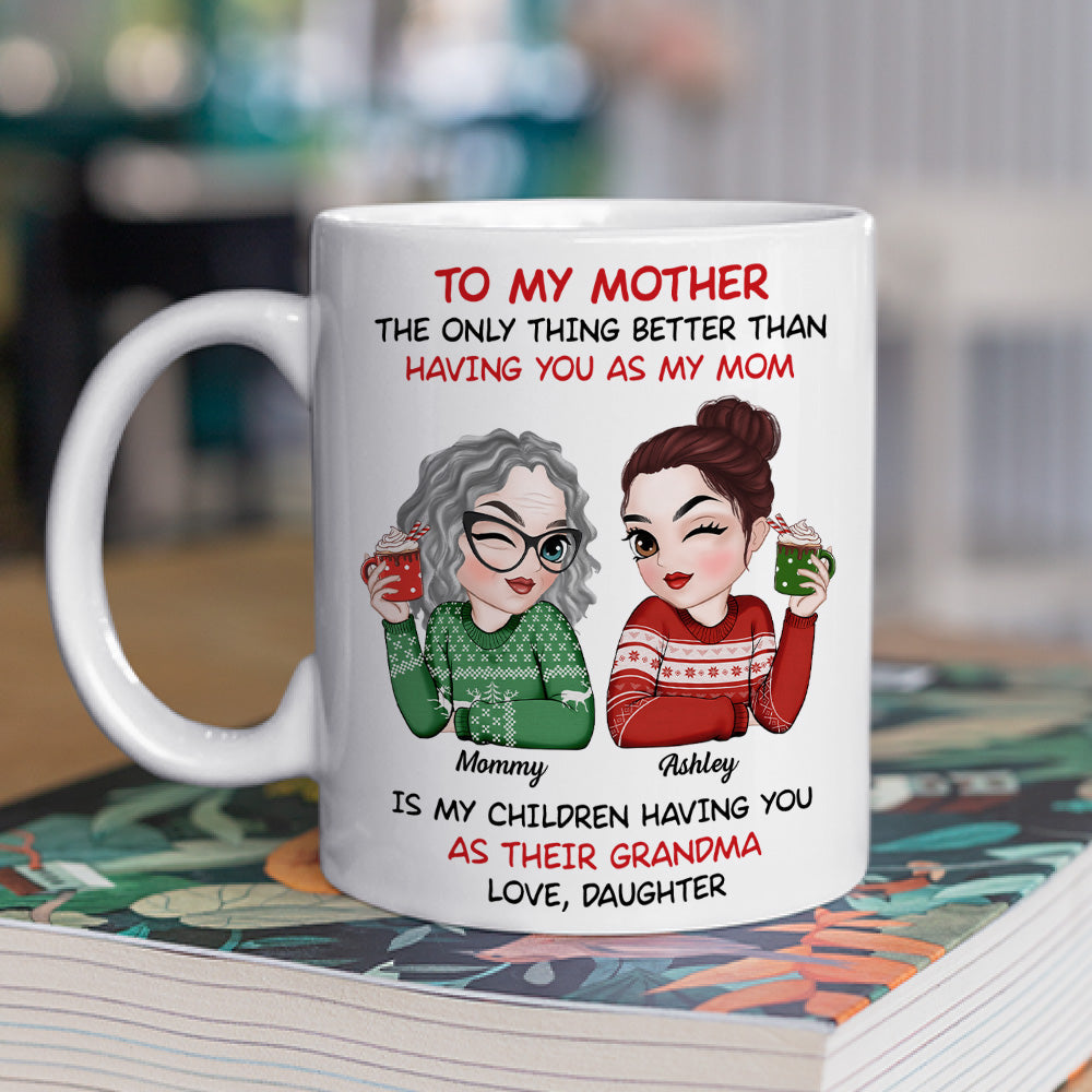 Custom Christmas & Birthday Gift for Mom • To My Mother Merry Christmas - Personalized Coffee Mug