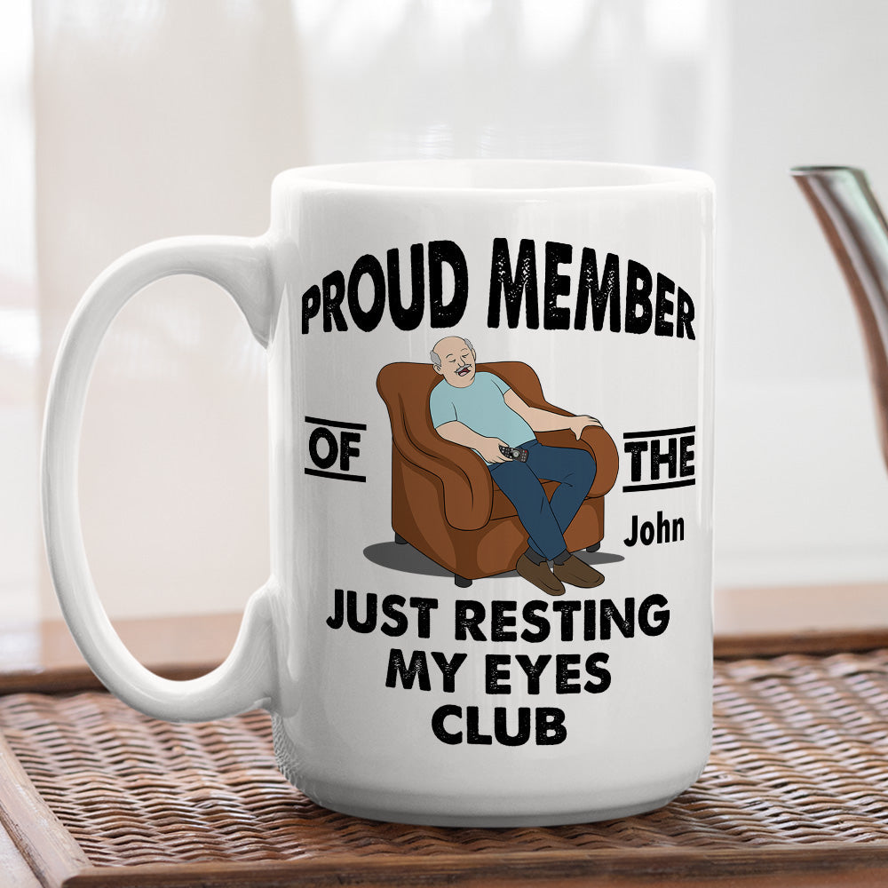 Custom Christmas & Birthday Keepsake Gift • Taking A Quick Eye Break - Personalized Coffee Mug