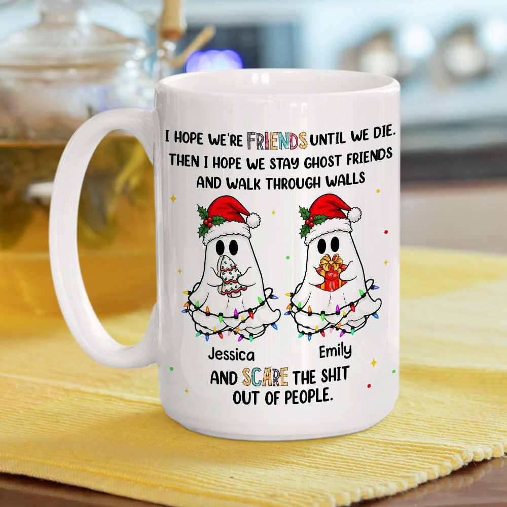 Custom Best Friend, Christmas & Birthday Friendship Keepsake Gift • Ghost Gang Forever - Personalized Coffee Mug