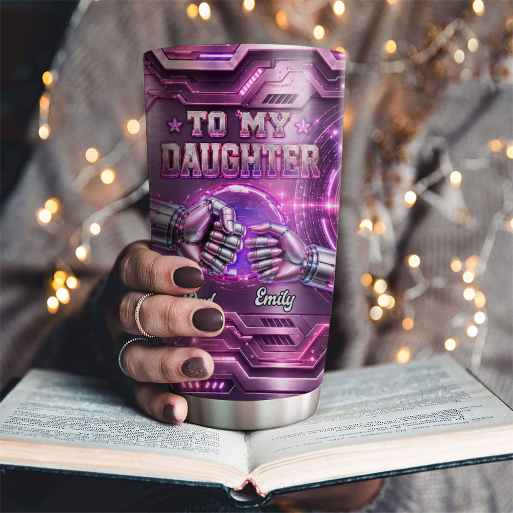 Custom Christmas Birthday Gifts For Daughter • Daughter Motivational - Personalized 3D Effect Tumbler