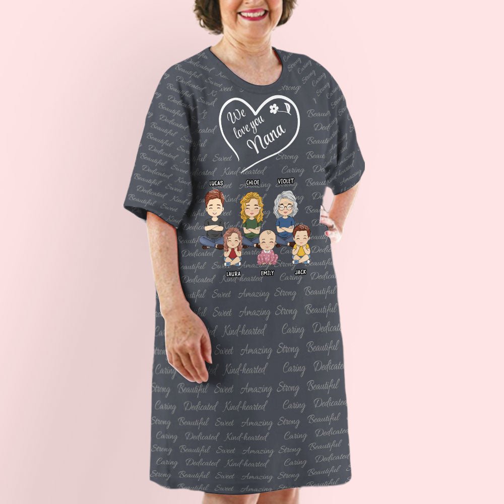 So Much Love For Grandma - Personalized 3/4 Sleeve Dress