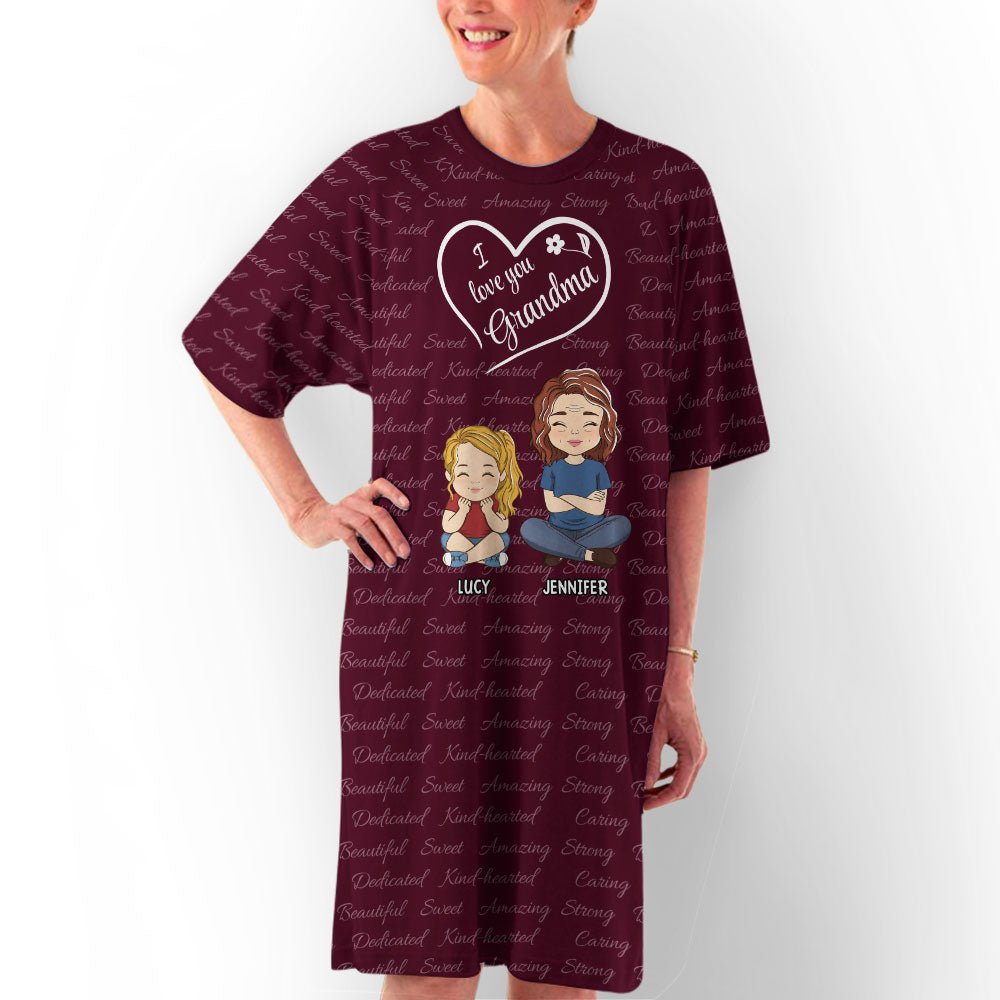 So Much Love For Grandma - Personalized 3/4 Sleeve Dress