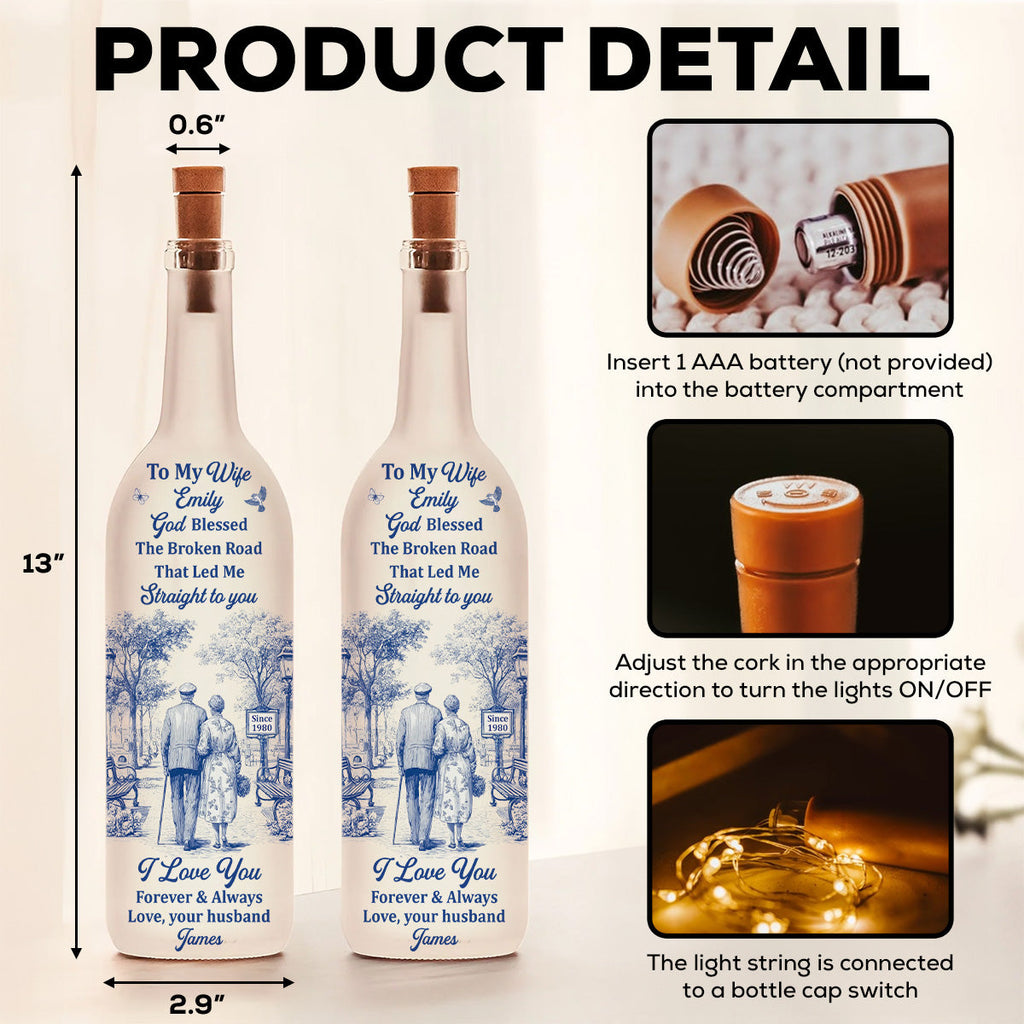 I Love You - Personalized Bottle Lamp
