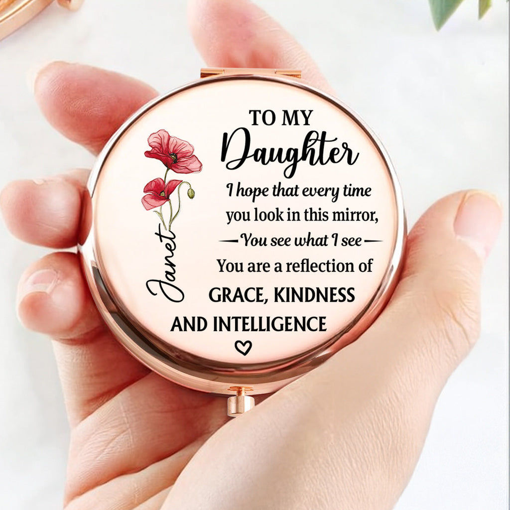 Your Heart Makes You Beautiful - Personalized Compact Mirror