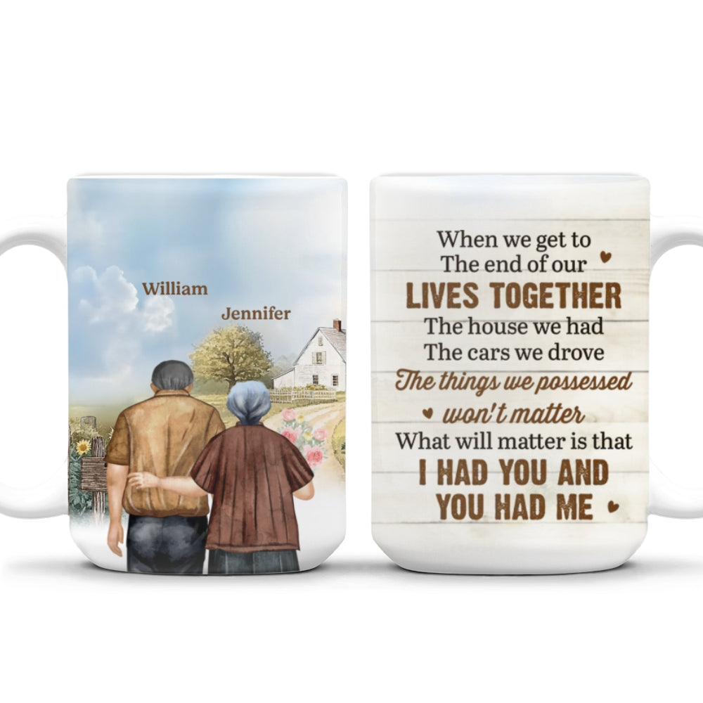 Custom Anniversary Keepsake Gifts For Couple • When We Get To The End - Personalized Coffee Mug