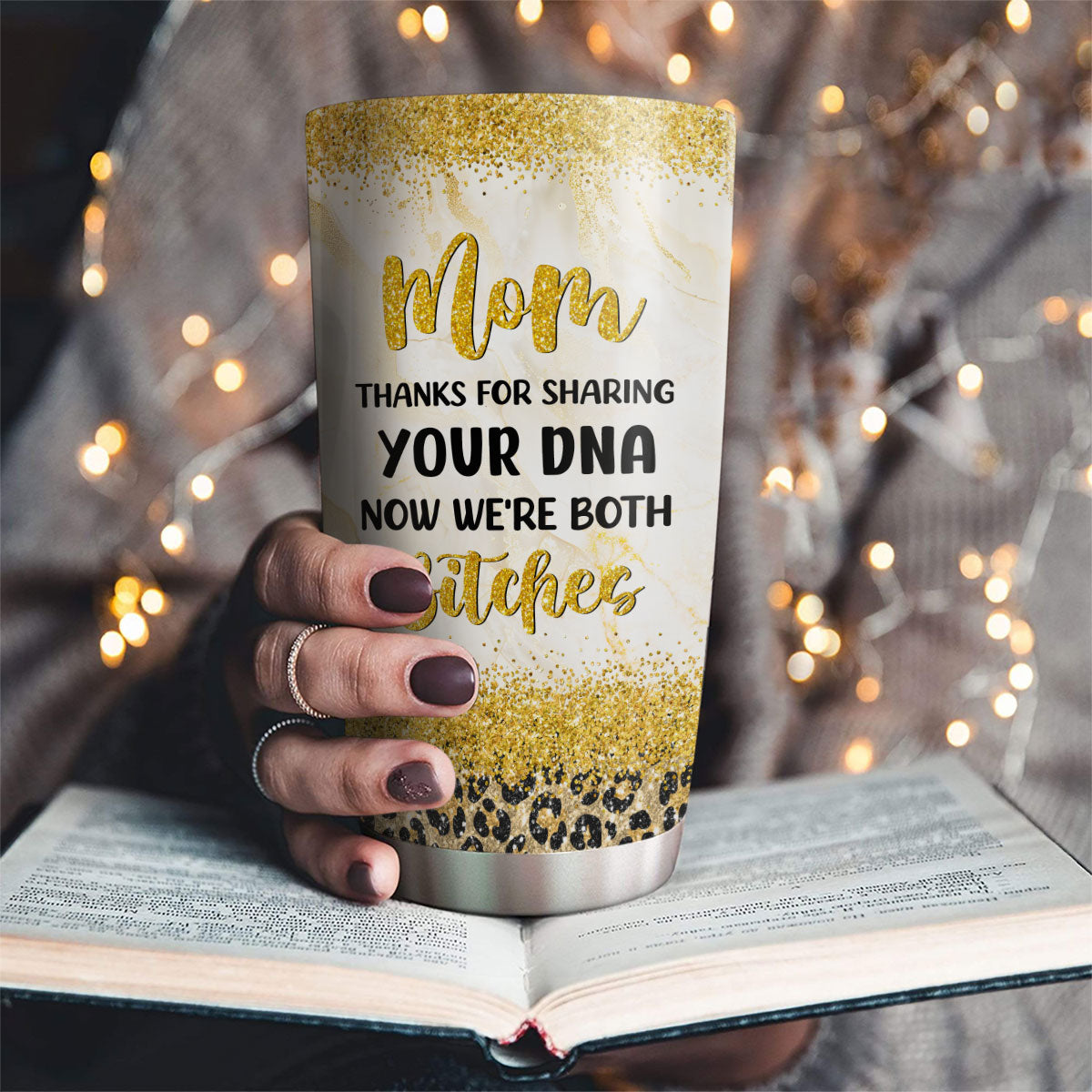 Custom Mother's Day Birthday Gifts For Mom • Thanks For Sharing DNA - Personalized Tumbler