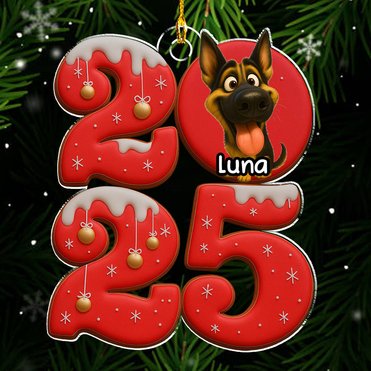 Custom Keepsake Christmas Ornament •  Another Year With You - Personalized Acrylic Ornament