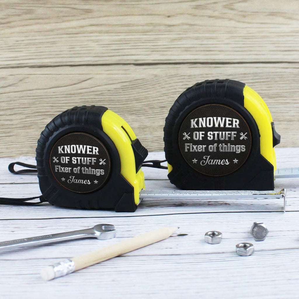 Fixer And Knower - Personalized Tape Measure