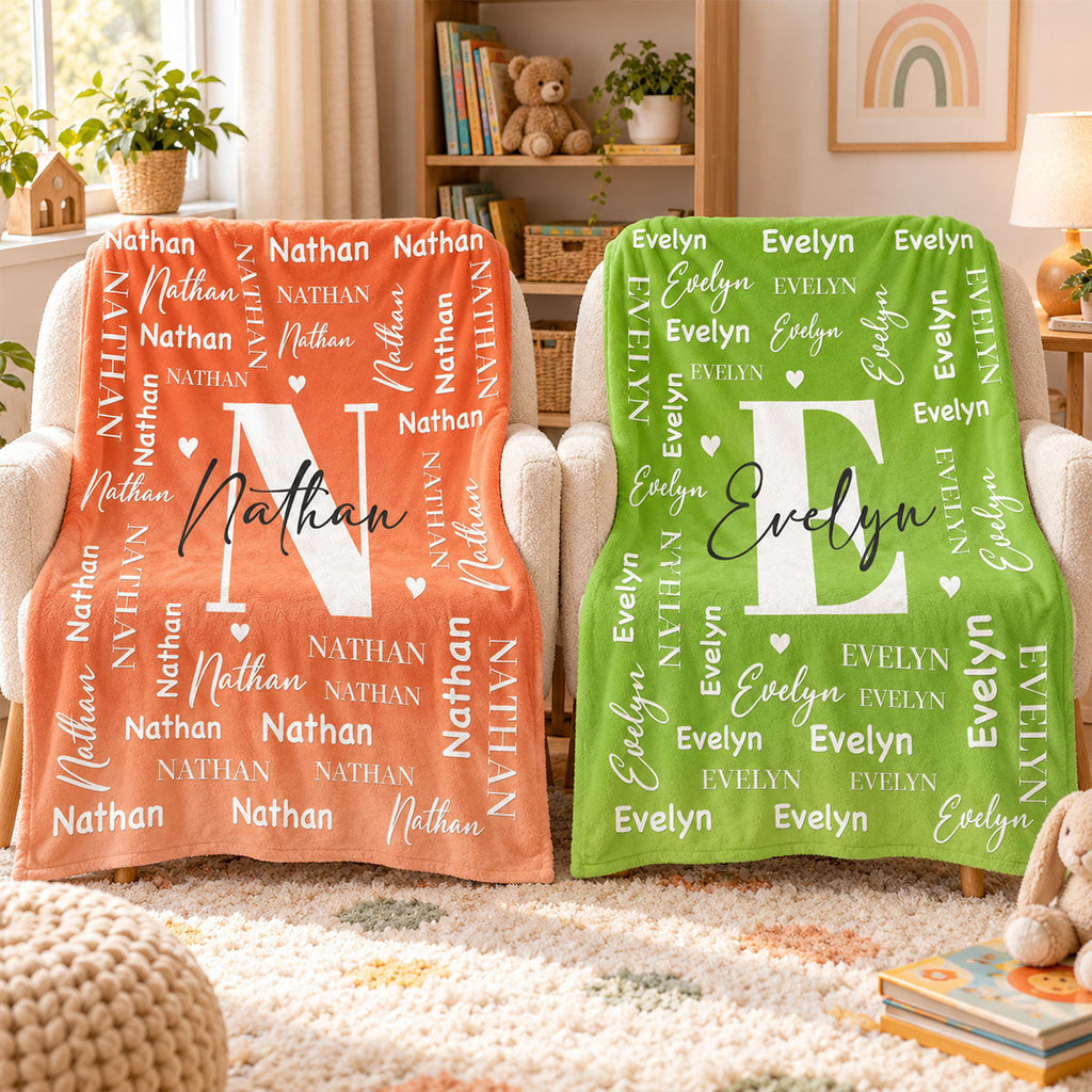 Sweet Little Names - Personalized Fleece Blanket