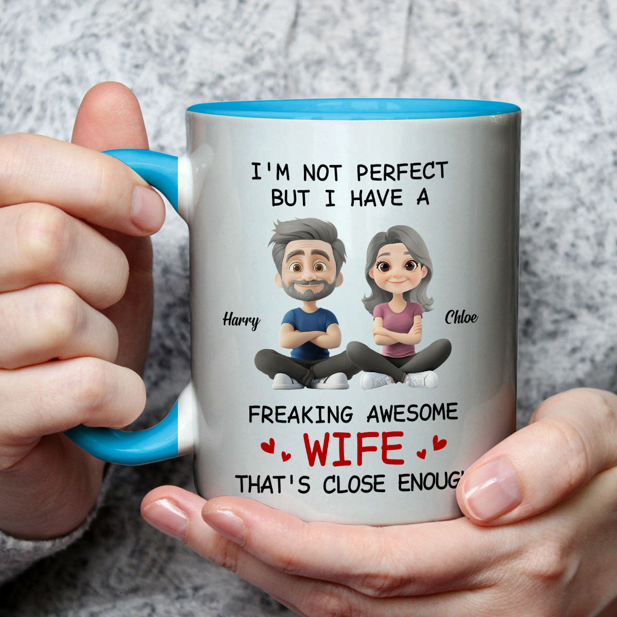 Custom Anniversary Keepsake Gifts For Couple • Endless Love - Personalized Accent Mug