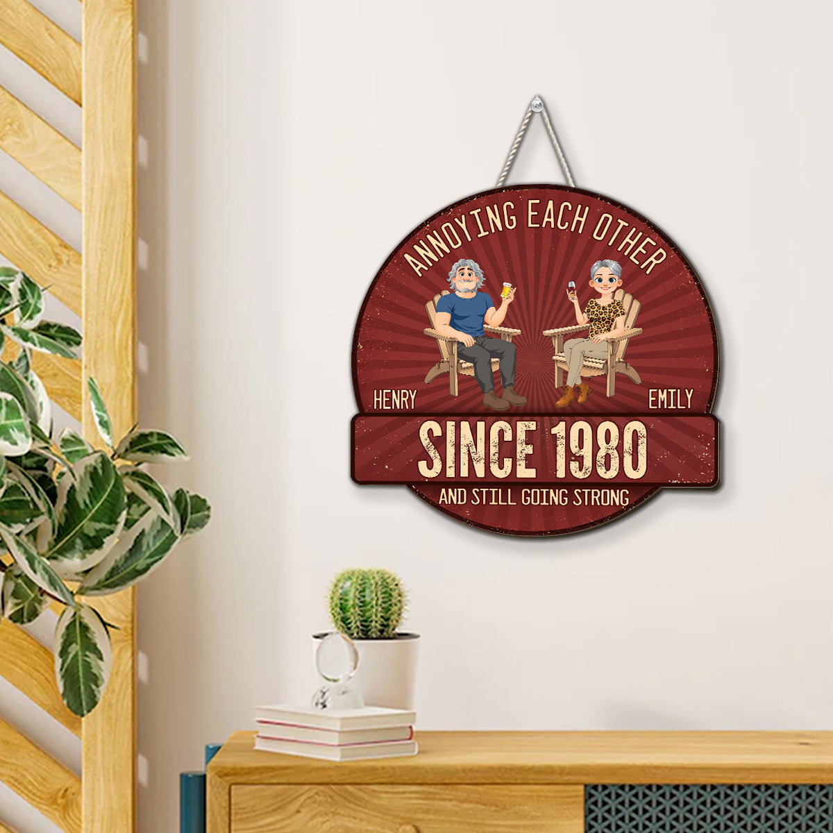 Custom Husband Anniversary Wall Decor Keepsake Gift • Everlasting Love - Personalized Wood Sign