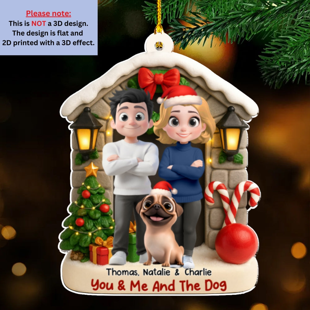 Custom Keepsake Christmas Ornament •  Bond Of Love - Personalized 3D Effect Acrylic Ornament