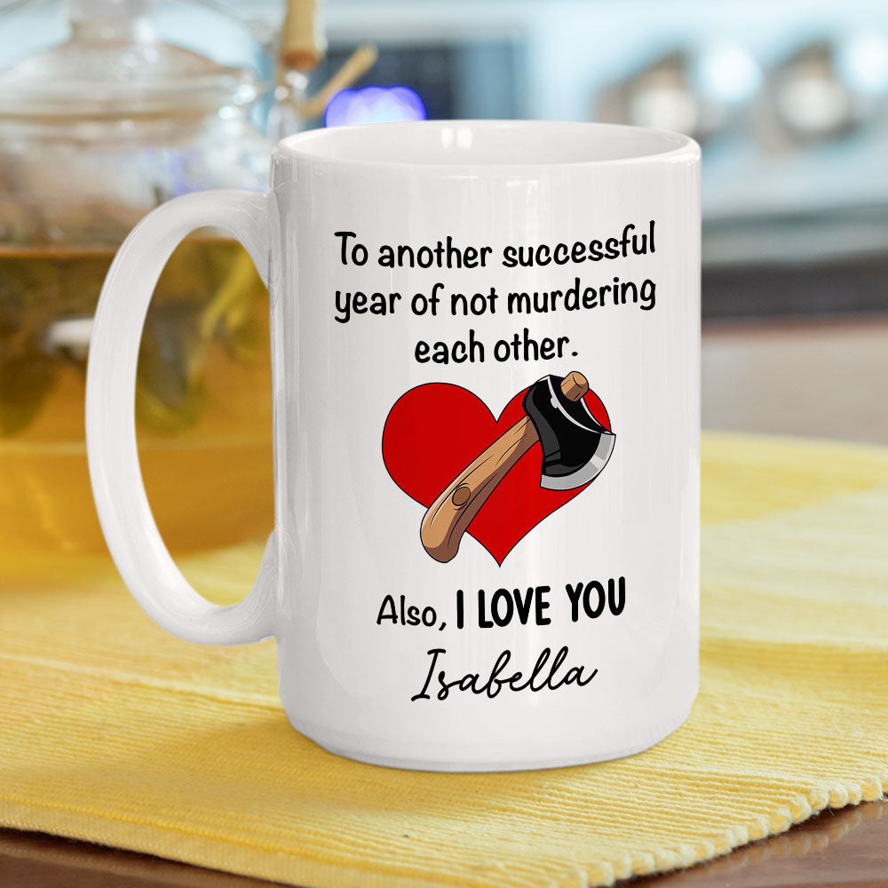 Custom Anniversary Keepsake Gifts For Couple • Another Successful Of Year - Personalized Coffee Mug