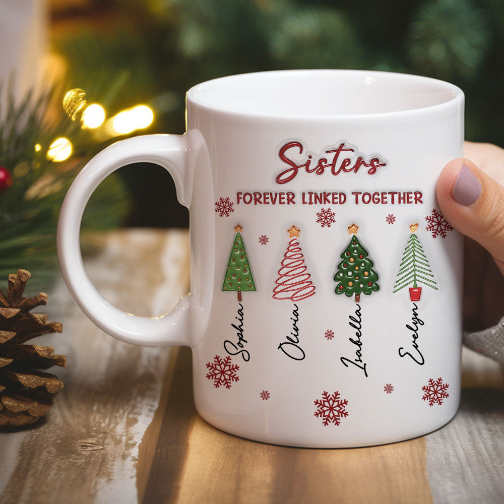 Custom Christmas & Birthday Gift for Brother & Sister • The Root Keeps Brother And Sister Together - Personalized 3D Inflated Effect Coffee Mug