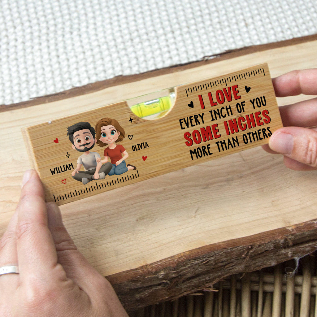 Love Every Inch Of You - Personalized Wooden Spirit Level Bottle Opener