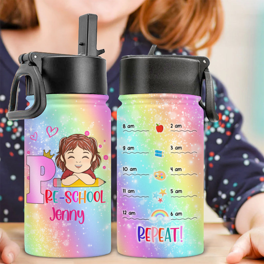 Water Reminder For Kid - Personalized Kids Water Bottle
